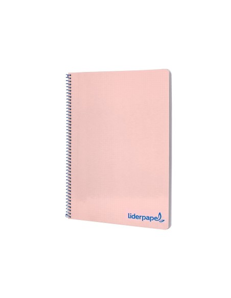 CUADERNO ESP. WONDER A4 T.PLASTICO 4MM 80H 90GR. ROSA *74928
