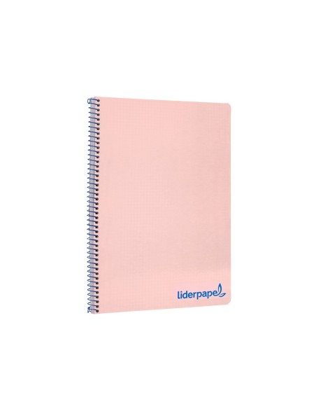 CUADERNO ESP. WONDER A4 T.PLASTICO 4MM 80H 90GR. ROSA *74928