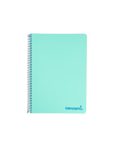 CUADERNO ESP. WONDER A4 T.PLASTICO 4MM 80H 90GR. VE. *74929