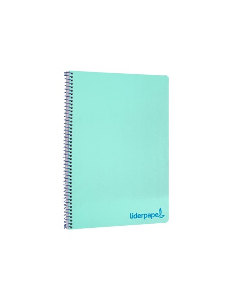 CUADERNO ESP. WONDER A4 T.PLASTICO 4MM 80H 90GR. VE. *74929