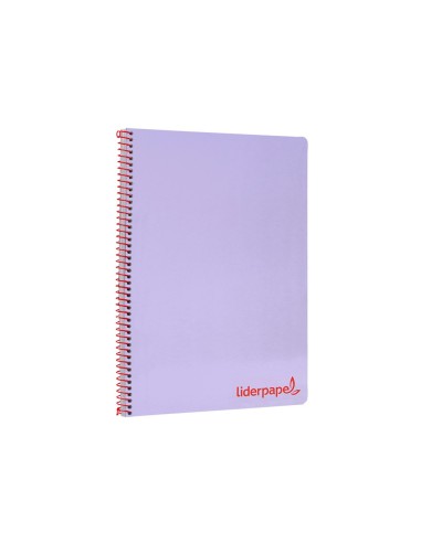 CUADERNO ESP. WONDER A4 T.PLASTICO 4MM 80H 90GR. VIO. *74932