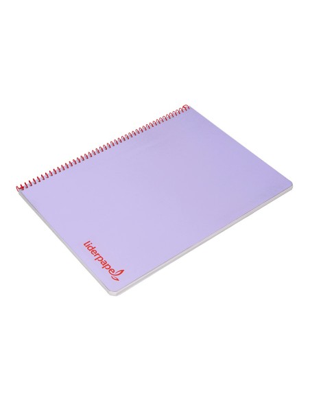 CUADERNO ESP. WONDER A4 T.PLASTICO 4MM 80H 90GR. VIO. *74932