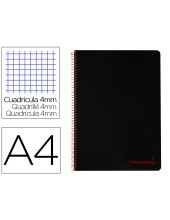 CUADERNO ESP. WONDER A4 T.PLASTICO 4MM 80H 90GR. NG.