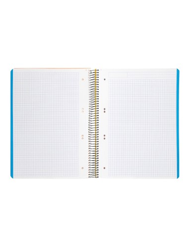 CUADERNO ESP. WONDER A5 T.PLASTICO MICRO 5MM 5B 6T. 120H 90GR. AM.