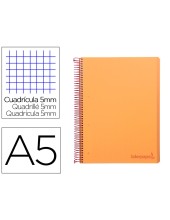 CUADERNO ESP. WONDER A5 T.PLASTICO MICRO 5MM 5B 6T. 120H 90GR. NJ.