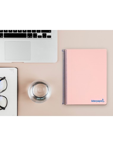 CUADERNO ESP. WONDER A5 T.PLASTICO MICRO 5MM 5B 6T. 120H 90GR. ROSA