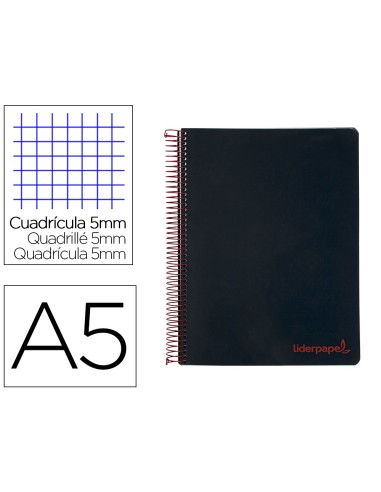 CUADERNO ESP. WONDER A5 T.PLASTICO MICRO 5MM 5B 6T. 120H 90GR. NG.