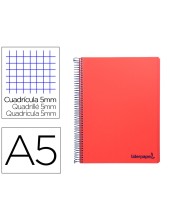 CUADERNO ESP. WONDER A5 T.PLASTICO MICRO 5MM 5B 6T. 120H 90GR. RJ.