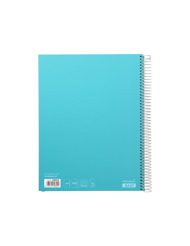 CUADERNO ESP. JOLLY A4 T.FORRADA 5MM 5B 4T.140H.75GR. CEL.