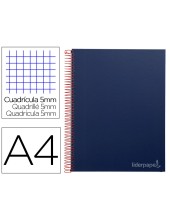 CUADERNO ESP. JOLLY A4 T.FORRADA MICRO 5MM 5B 4T.140H.75GR. AZ.