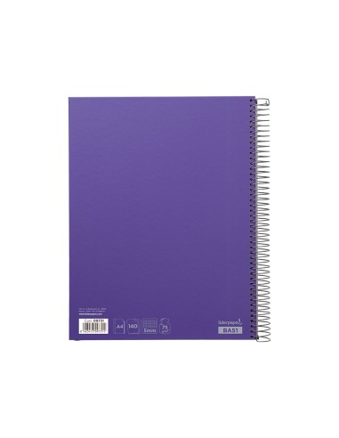 CUADERNO ESP. JOLLY A4 T.FORRADA MICRO 5MM 5B 4T.60H.60GR.VIO *59234