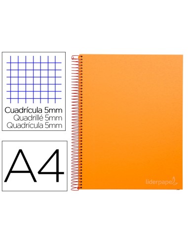 CUADERNO ESP. JOLLY A4 T.FORRADA MICRO 5MM 5B 4T.140H.75GR. NJ.