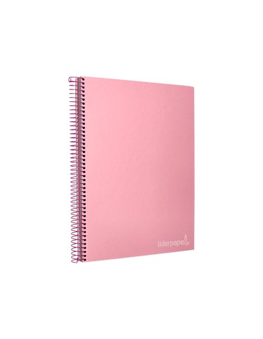CUADERNO ESP. JOLLY A4 T.FORRADA MICRO 5MM 5B 4T.140H 75GR. ROSA