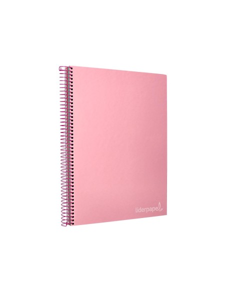 CUADERNO ESP. JOLLY A4 T.FORRADA MICRO 5MM 5B 4T.140H 75GR. ROSA