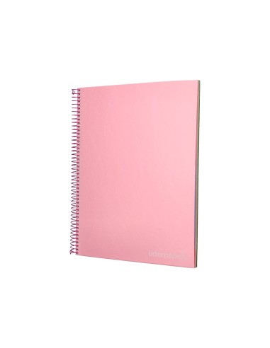 CUADERNO ESP. JOLLY A4 T.FORRADA MICRO 5MM 5B 4T.140H 75GR. ROSA