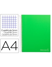 CUADERNO ESP. JOLLY A4 T.FORRADA MICRO 5MM 5B 4T.140H 75GR.VE.