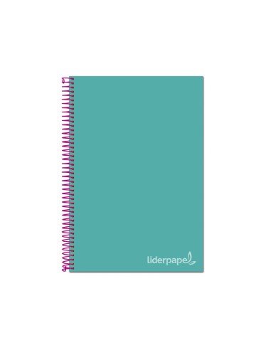 CUADERNO ESP. JOLLY A4 T.FORRADA MICRO 5MM 5B 4T.140H 75GR. TURQ.