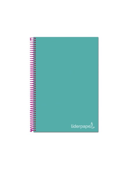 CUADERNO ESP. JOLLY A4 T.FORRADA MICRO 5MM 5B 4T.140H 75GR. TURQ.