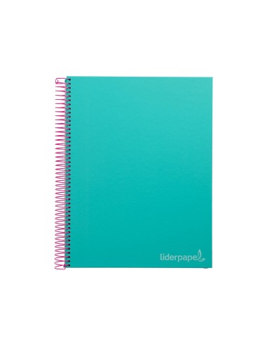 CUADERNO ESP. JOLLY A4 T.FORRADA MICRO 5MM 5B 4T.140H 75GR. TURQ.