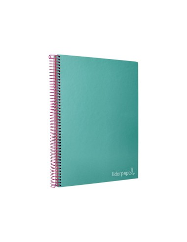 CUADERNO ESP. JOLLY A4 T.FORRADA MICRO 5MM 5B 4T.140H 75GR. TURQ.