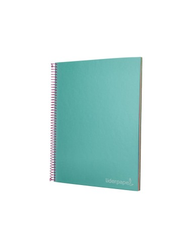 CUADERNO ESP. JOLLY A4 T.FORRADA MICRO 5MM 5B 4T.140H 75GR. TURQ.