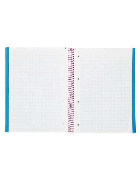 CUADERNO ESP. JOLLY A4 T.FORRADA MICRO 5MM 5B 4T.140H 75GR. TURQ.