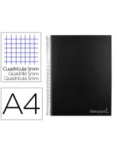 CUADERNO ESP. JOLLY A4 T.FORRADA MICRO 5MM 5B 4T.140H 75GR. NG.