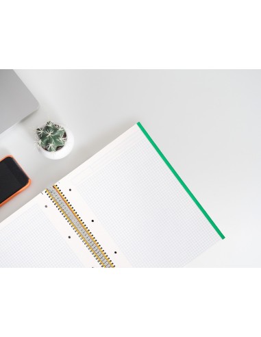 CUADERNO ESP. JOLLY A4 T.FORRADA MICRO 5MM 5B 4T.140H 75GR. NG.