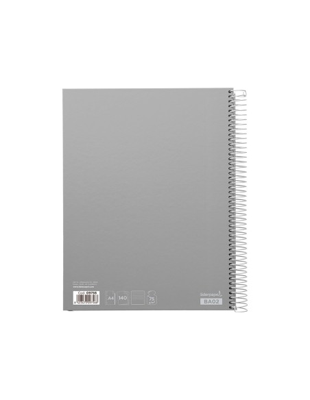CUADERNO ESP. JOLLY A4 T.FORRADA MICRO HOR.5B 4T.140H 75GR. SURT.