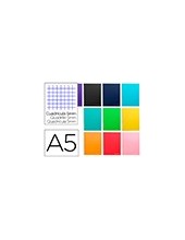 CUADERNO ESP. JOLLY A5 T.FORRADA 5MM 5B 6T.140H.75GR. SURT *74840 2