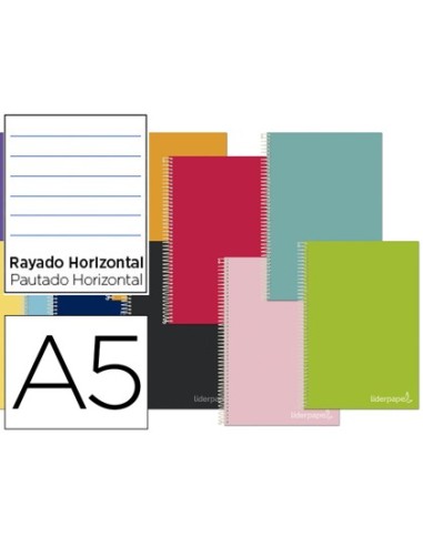 CUADERNO ESP. JOLLY A5 T.FORRADA MICRO HOR.5B 6T.140H.75GR.*74841