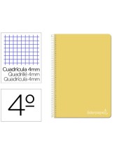 CUADERNO ESP. WITTY A5 T.DURA 4MM 80H. 75GR. AM.