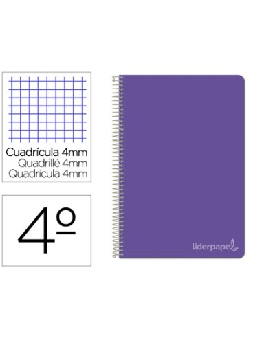 CUADERNO ESP. WITTY A5 T.DURA 4MM 80H. 75GR. VIO.*46215