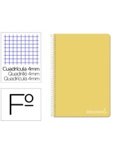 CUADERNO ESP. WITTY FL. T.DURA 4MM 80H. 75GR. AM.