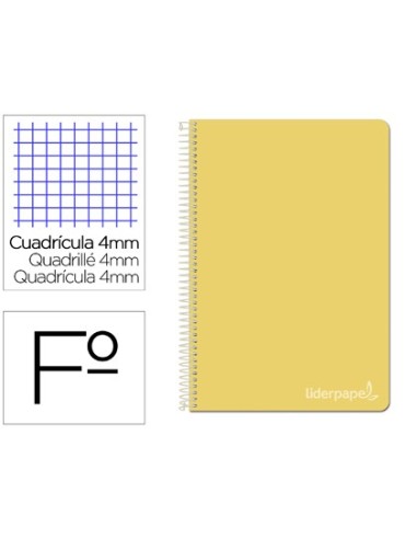 CUADERNO ESP. WITTY FL. T.DURA 4MM 80H. 75GR. AM.