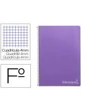 CUADERNO ESP. WITTY FL. T.DURA 4MM 80H. 75GR. VIO. *46218