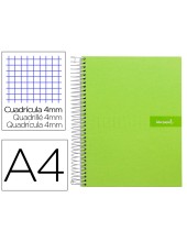 CUADERNO ESP. CRAFTY A4 T.FORRADA 4MM 80H. 90GR. VE. *32169