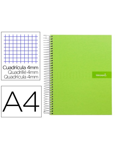 CUADERNO ESP. CRAFTY A4 T.FORRADA 4MM 80H. 90GR. VE. *32169