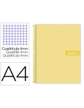 CUADERNO ESP. CRAFTY A4 T.FORRADA 4MM 80H. 90GR. AM.