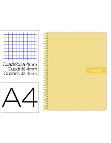 CUADERNO ESP. CRAFTY A4 T.FORRADA 4MM 80H. 90GR. AM.