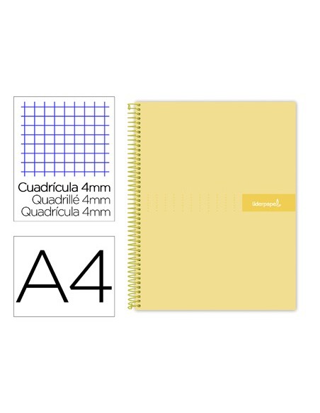 CUADERNO ESP. CRAFTY A4 T.FORRADA 4MM 80H. 90GR. AM. CUADERNO ESP. CRAFTY A4 T.FORRADA 4MM 80H. 90GR. AM.