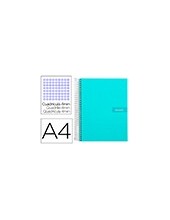 CUADERNO ESP. CRAFTY A4 T.FORRADA 4MM 80H. 90GR. TURQ 2