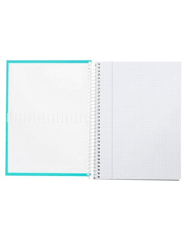 CUADERNO ESP. CRAFTY A4 T.FORRADA 4MM 80H. 90GR. TURQ