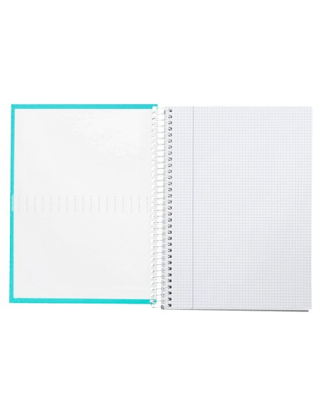 CUADERNO ESP. CRAFTY A4 T.FORRADA 4MM 80H. 90GR. TURQ