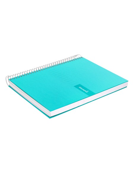 CUADERNO ESP. CRAFTY A4 T.FORRADA 4MM 80H. 90GR. TURQ