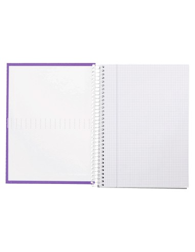 CUADERNO ESP. CRAFTY A4 T.FORRADA 4MM 80H. 90GR. VIO.