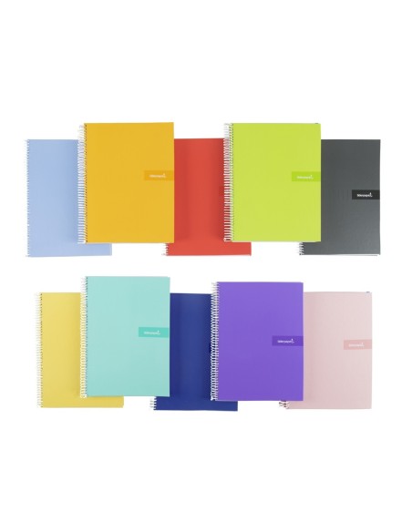 CUADERNO ESP. CRAFTY A4 T.FORRADA PAUTA 2.5MM 80H. 90GR. SURT.