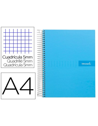 CUADERNO ESP. CRAFTY A4 T.FORRADA MICRO 120H 90GR.5MM.5B.4T.AZ.*77137