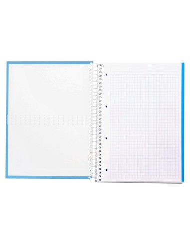 CUADERNO ESP. CRAFTY A4 T.FORRADA MICRO 120H 90GR.5MM.5B.4T.AZ.*77137