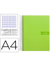 CUADERNO ESP. CRAFTY A4 T.FORRADA MICRO 120H 90GR. 5MM 5B VE.*32896